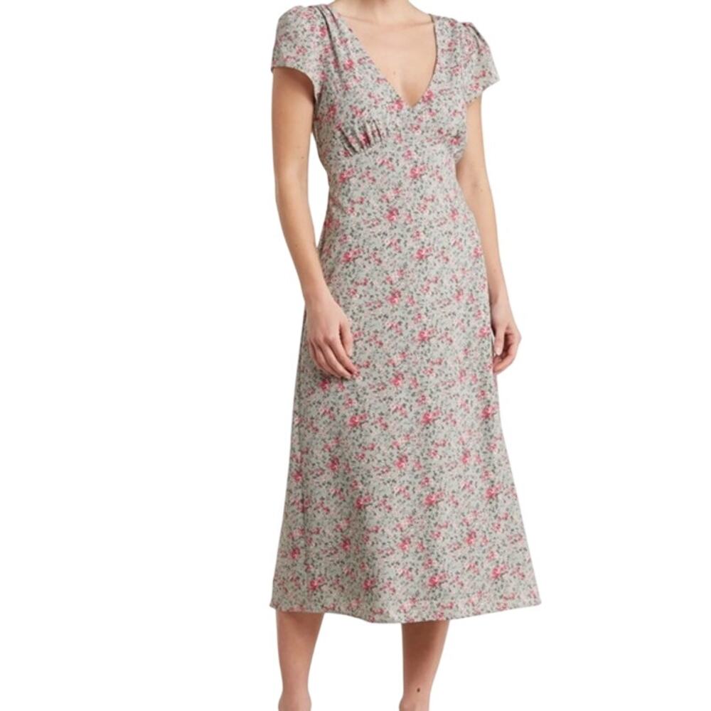 WAYF Women's Floral Midi Dress Size M